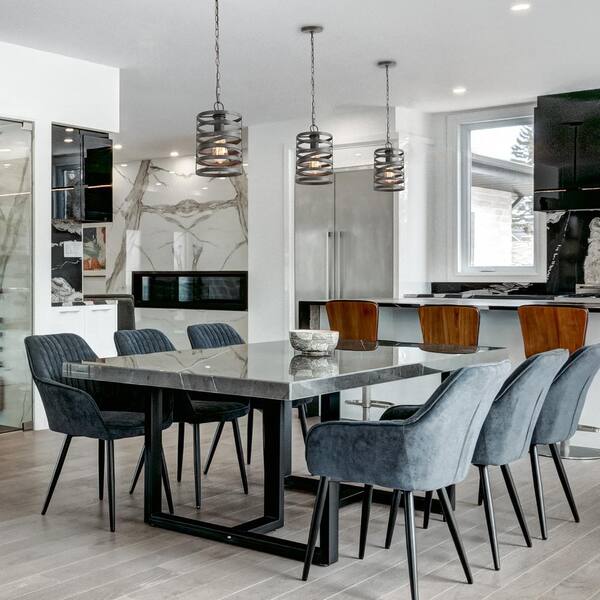 grey kitchen island lights