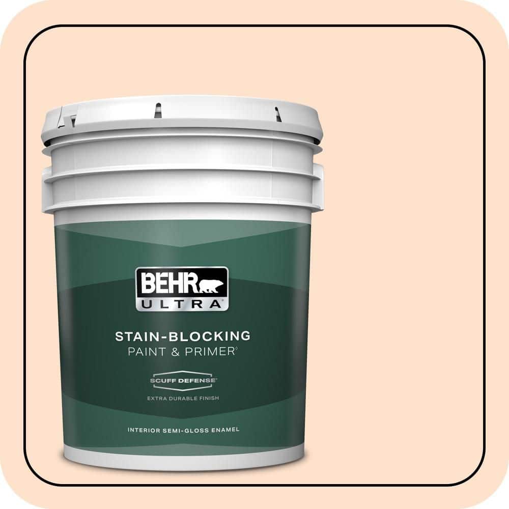 5 gal. #P200-1 Melted Marshmallow Extra Durable Semi-Gloss Enamel Interior Paint & Primer price history on PriceWatchPro