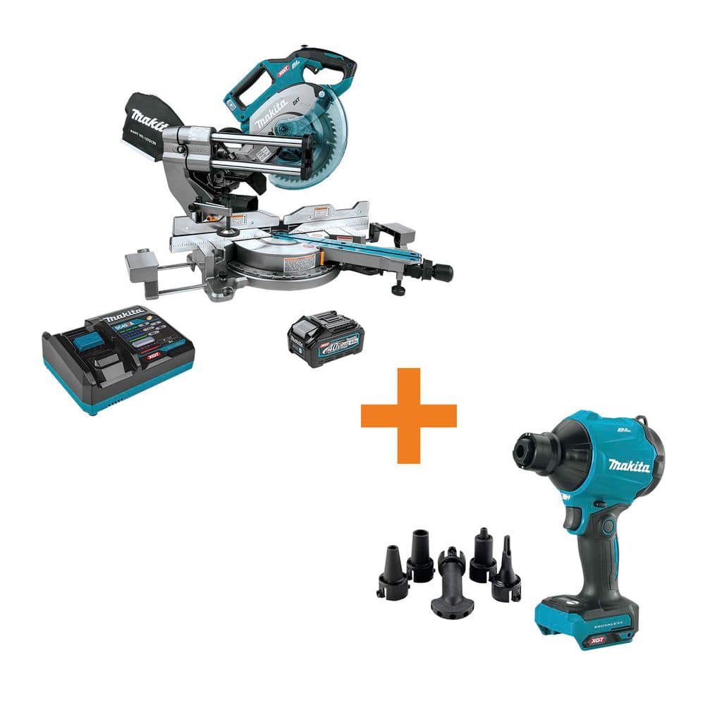 "40V max XGT Brushless 8-1/2"" Dual-Bevel Sliding Compound Miter Saw Kit, AWS Capable (4.0Ah) w/ XGT Brushless Dust Blower" price history on PriceWatchPro