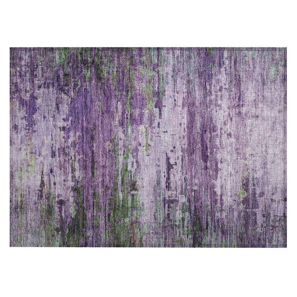 Chantille Machine Washable Indoor/Outdoor Abstract ACN2035 Purple 1 ft. 8 in. x 2 ft. 6 in. Accent Rug