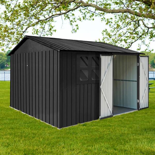 6 ft. W x 8 ft. D Metal Outdoor Storage Shed, Garden Sheds