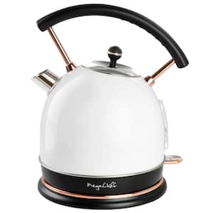 1.8 l 7.6-Cups in White Half Circle Electric Tea Kettle