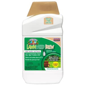 Captain Jack's Lawnweed Brew, 32 oz. Concentrate, Fast-Acting Formula Controls Weeds, Moss, Algae, Lichens and Disease
