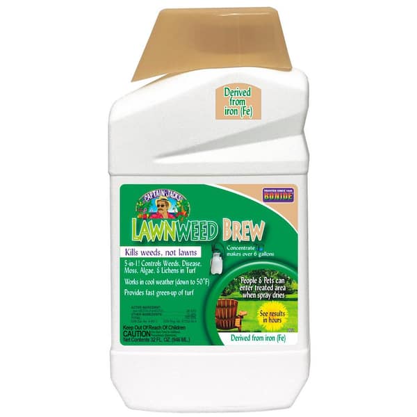 Bonide Captain Jack's Lawnweed Brew, 32 oz. Concentrate, Fast-Acting Formula Controls Weeds, Moss, Algae, Lichens and Disease