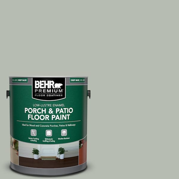 BEHR PREMIUM 1 gal. Home Decorators Collection #HDC-AC-21 Keystone Gray Low-Lustre Enamel Int/Ext Porch and Patio Floor Paint