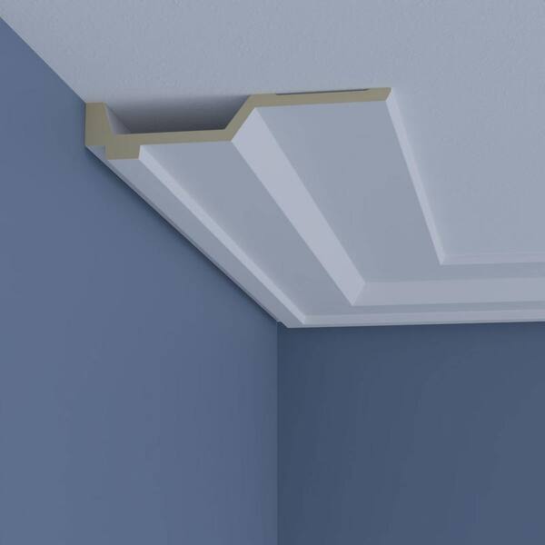 Ekena Millwork Anita 8.5 in. D x 8.5 in. W x 96 in. L Polyurethane Crown Moulding