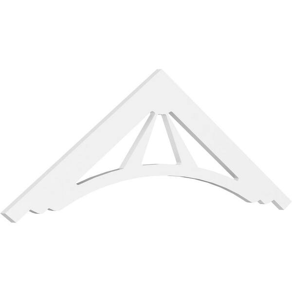 Ekena Millwork Stanford 1 in. D x 20 in. W x 60 in. L Signature Urethane Gable Pediment