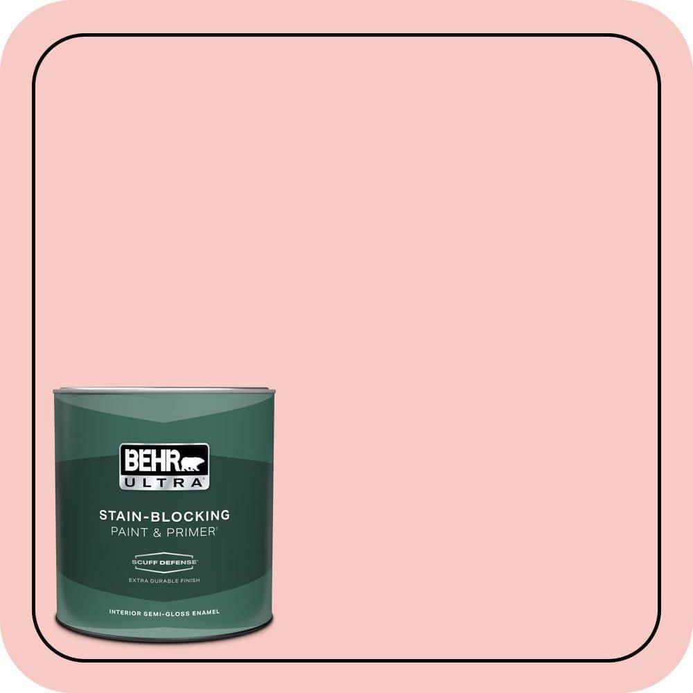 1 qt. #160C-2 Flush Pink Extra Durable Semi-Gloss Enamel Interior Paint & Primer price history on PriceWatchPro