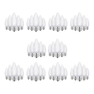 C9 Cool White LED Shatterproof Replacement Bulbs (50-Pack)