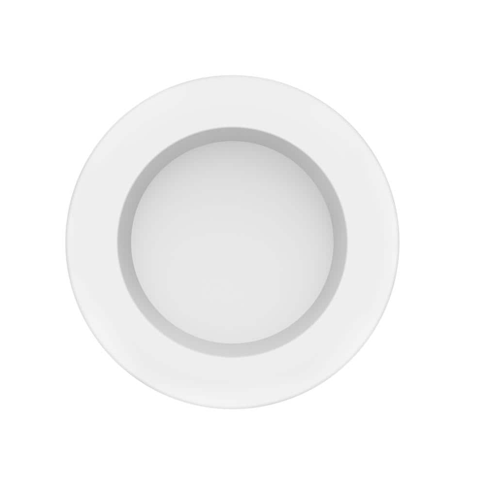 4-Inch White Dimmable LED Recessed Trim with Adjustable Color Technology (4-Pack)