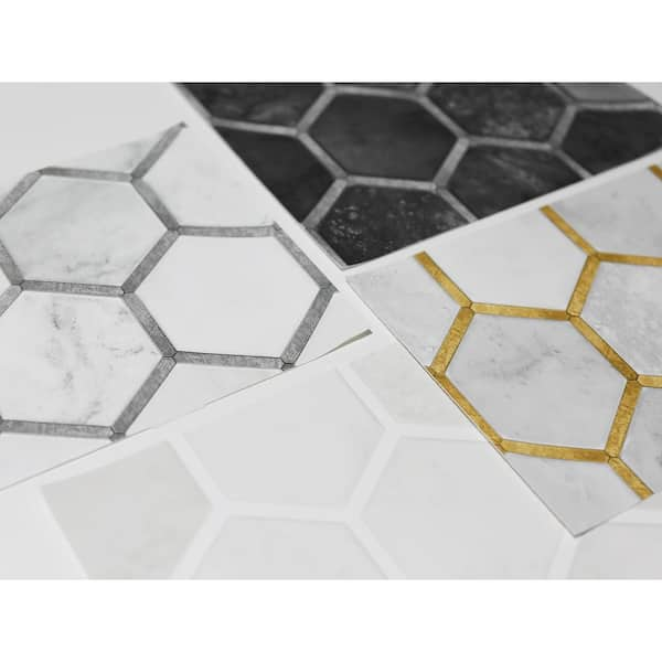 Grey & Cream Woven Hexagons Wallpaper R6390 – Walls Republic US