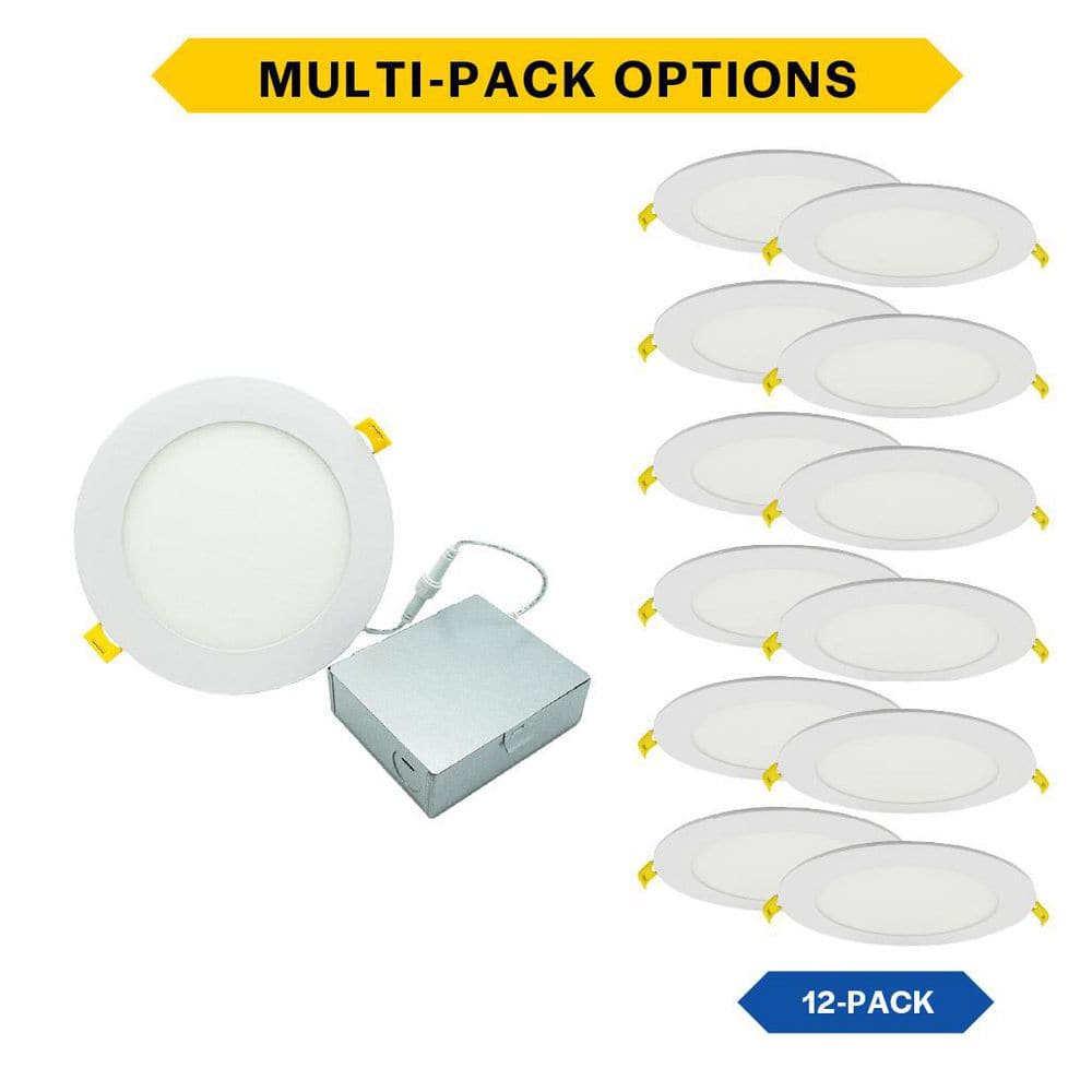 Pro LED Select Slim Downlight 5 in. 12-Watt 2700K-5000K Color Selectable Dimmable JA-8 12-Pack price history on PriceWatchPro