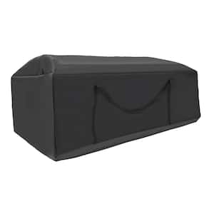 68 in. x 20 in. x 30 in. Black Waterproof Outdoor Cushion Storage Bag Patio Bench Cushion Cover (2-pack)