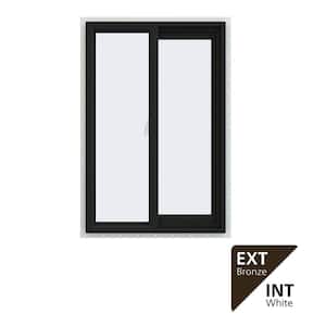JELD-WEN 36 in. x 36 in. V-2500 Series Bronze Exterior/White