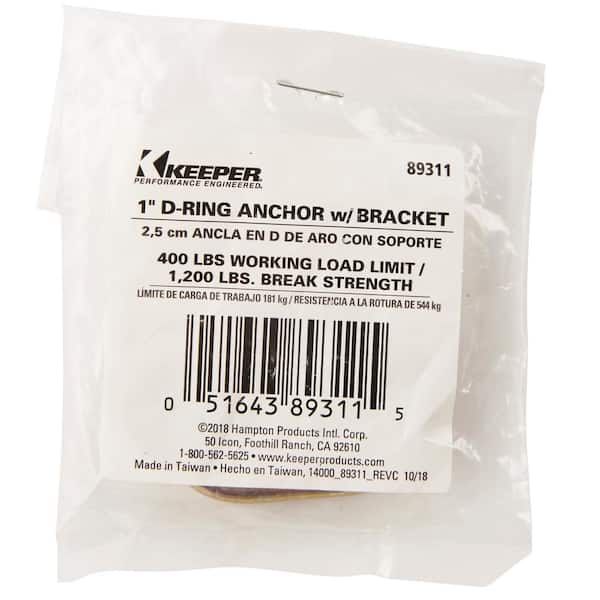Buyers Products Company 5/8 dia 3x3in D-Rings with Brackets B40PKGD - The  Home Depot