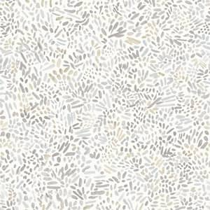 Brushstroke Garden Stone Grey Removable Peel and Stick Vinyl Wallpaper Sample