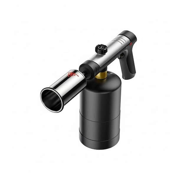 Metal Propane Torch Gun with Adjustable High-Heat Flame and Triple Safety for BBQ Charcoal Cooking Welding DIY