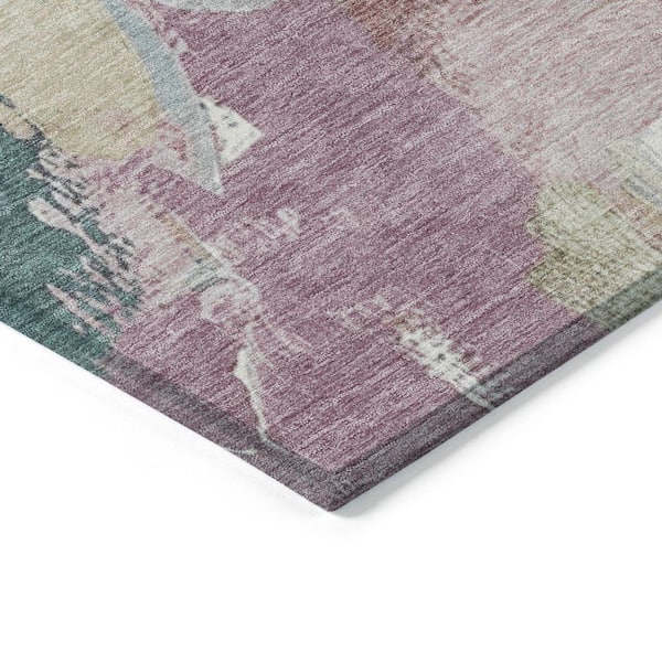 Chantille Machine Washable Indoor/Outdoor Abstract ACN1965 Mauve 5 ft. x 7 ft. 6 in. Area Rug