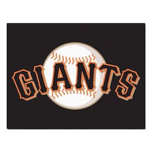 MLB San Francisco Giants Black 3 ft. x 4 ft. Indoor Area Rug