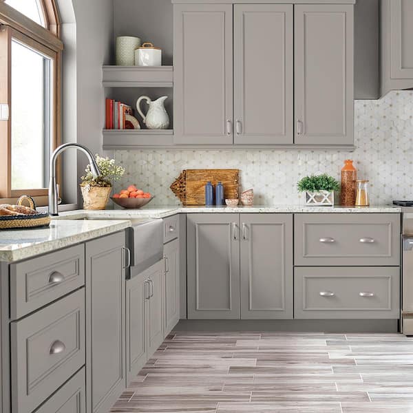 1 gal. #MS-84 French Gray Satin Enamel Interior/Exterior Cabinet, Door & Trim Paint
