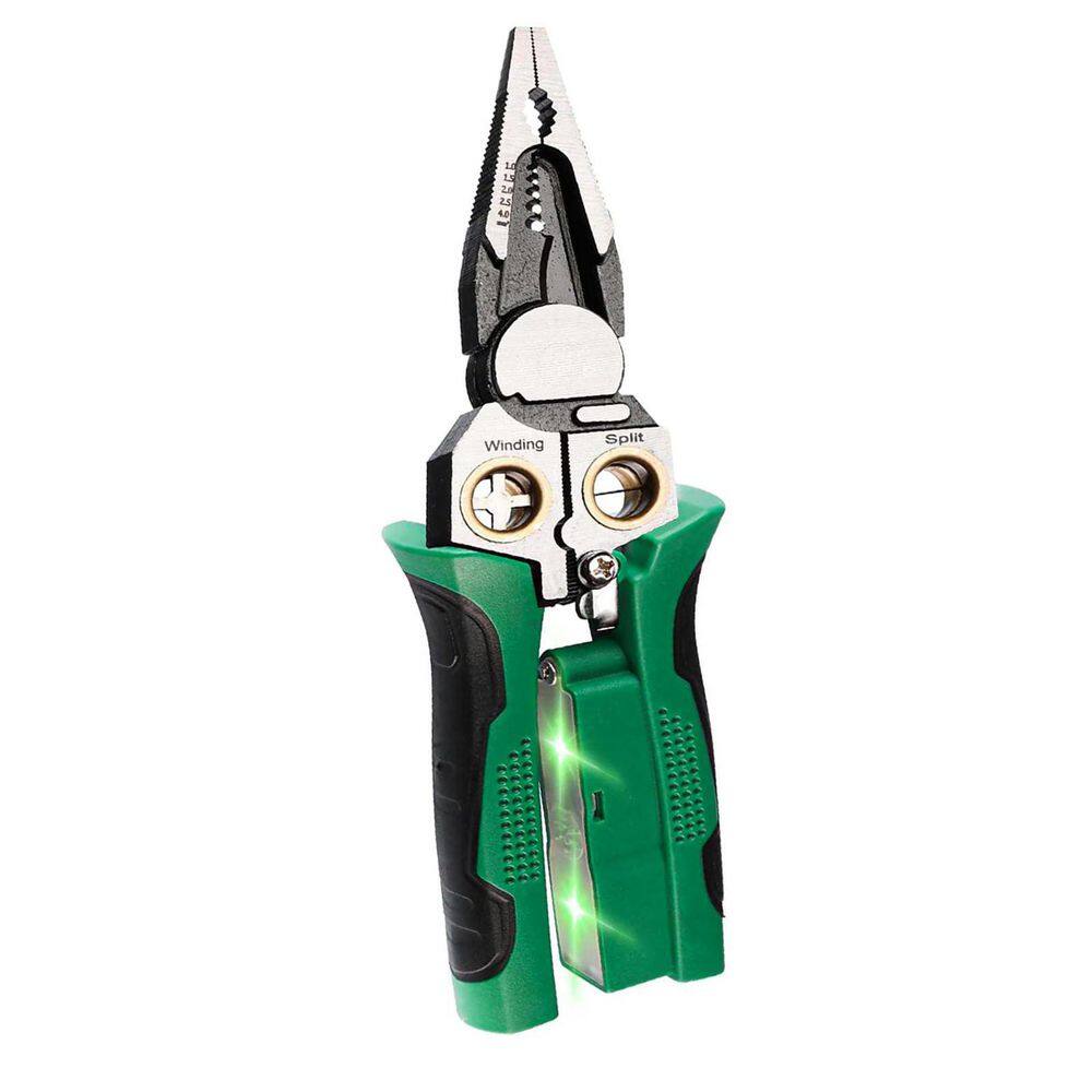 8-in-1 Wire Stripper and Crimper with Voltage Tester for AWG 18-6, AC/DC Hot Neutral Detection, Electrician Tool price history on PriceWatchPro