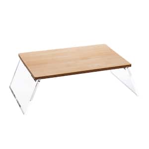 Modern Collection, Monitor Stand, 22b. Capacity, Foldable, Portable, Office, Rayon from Bamboo and Acrylic, Brown