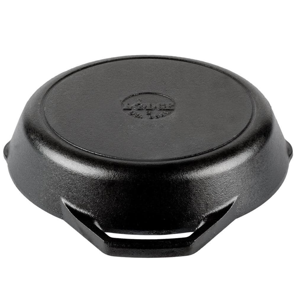 10.25-Inch Black Cast Iron Skillet with Dual Handles