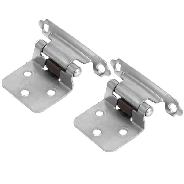 No Inset Polished Chrome Self-Closing Hinge (1-Pair)