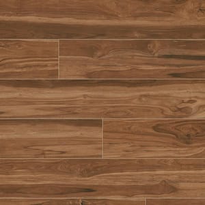 Hamakua Koa 9 in. x 47 in. Matte Porcelain Wood Look Floor and Wall Tile (12 sq. ft./Case)