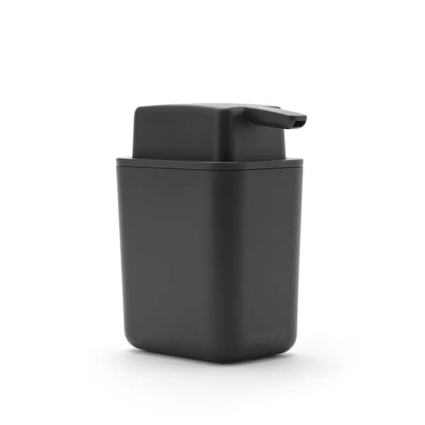 Brabantia SinkSide Freestanding Soap Dispenser with 6.8 Fl oz. (200 ml) Capacity in Dark Gray