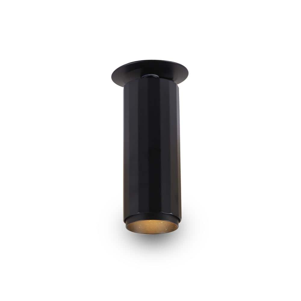Orbit Series Black Aluminum LED Adjustable Flush Spotlight