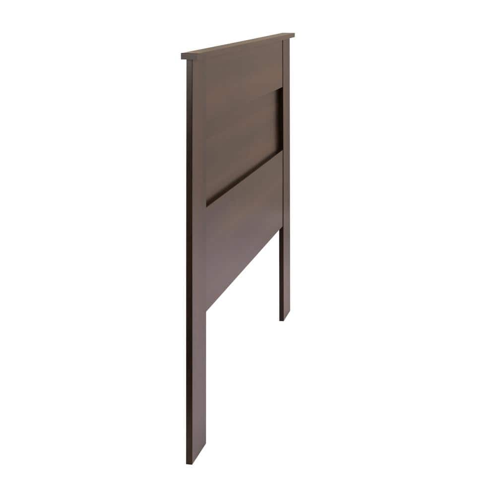 Espresso Queen Flat Panel Wood Headboard