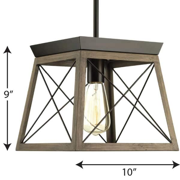 progress lighting briarwood pendant