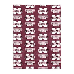4-Piece Multi Colored Mississippi State Bulldogs Twin Size Polyester Bed in a Bag Set