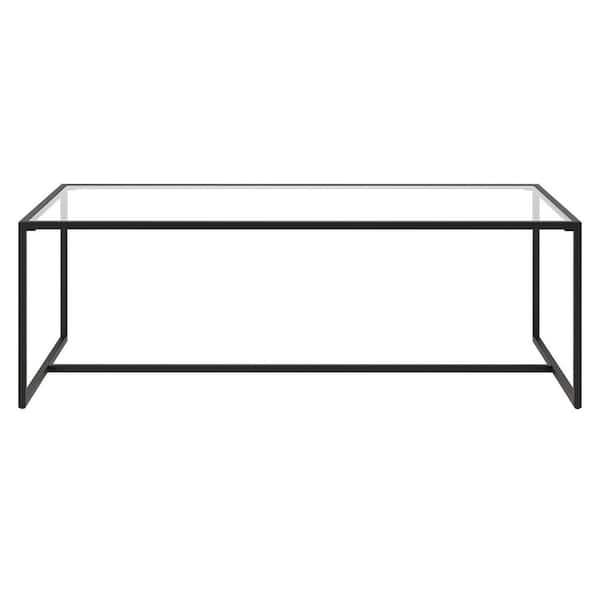 Meyer&Cross Pico 47.25 in. Blackened Bronze Rectangular Glass Coffee Table