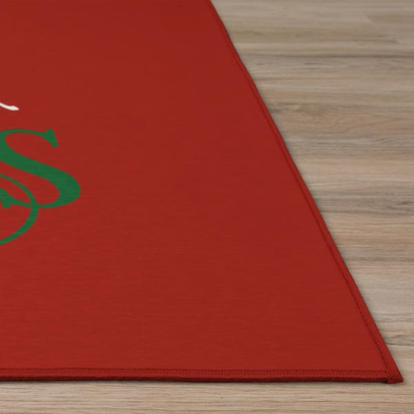 Cozy Winter Red 3 ft. x 5 ft. Indoor/Outdoor Washable Area Rug
