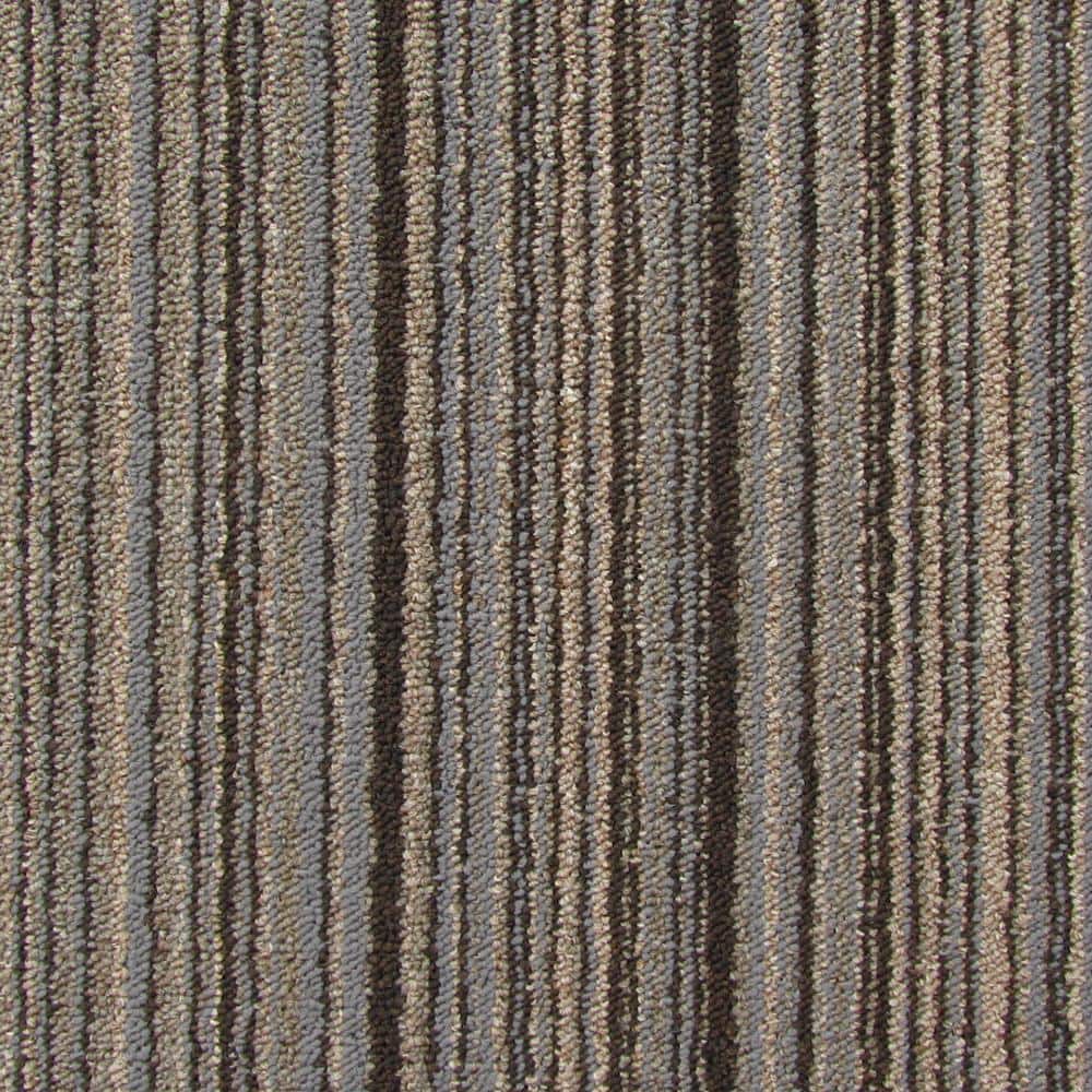 4urFloor Lines Brown Loop Residential 23.5 in. x 23.5 in. Peel and Stick Ca