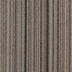 4urFloor Lines Brown Loop Residential 23.5 in. x 23.5 in. Peel and Stick Carpet Squares (9 Tiles/Case) (34.52 sq. ft.)