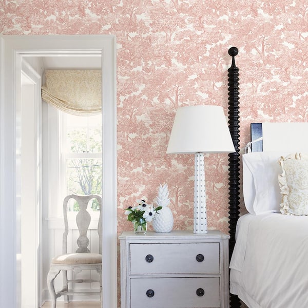 Spinney Rose Toile Paper Strippable Roll (Covers 56.4 sq. ft.)