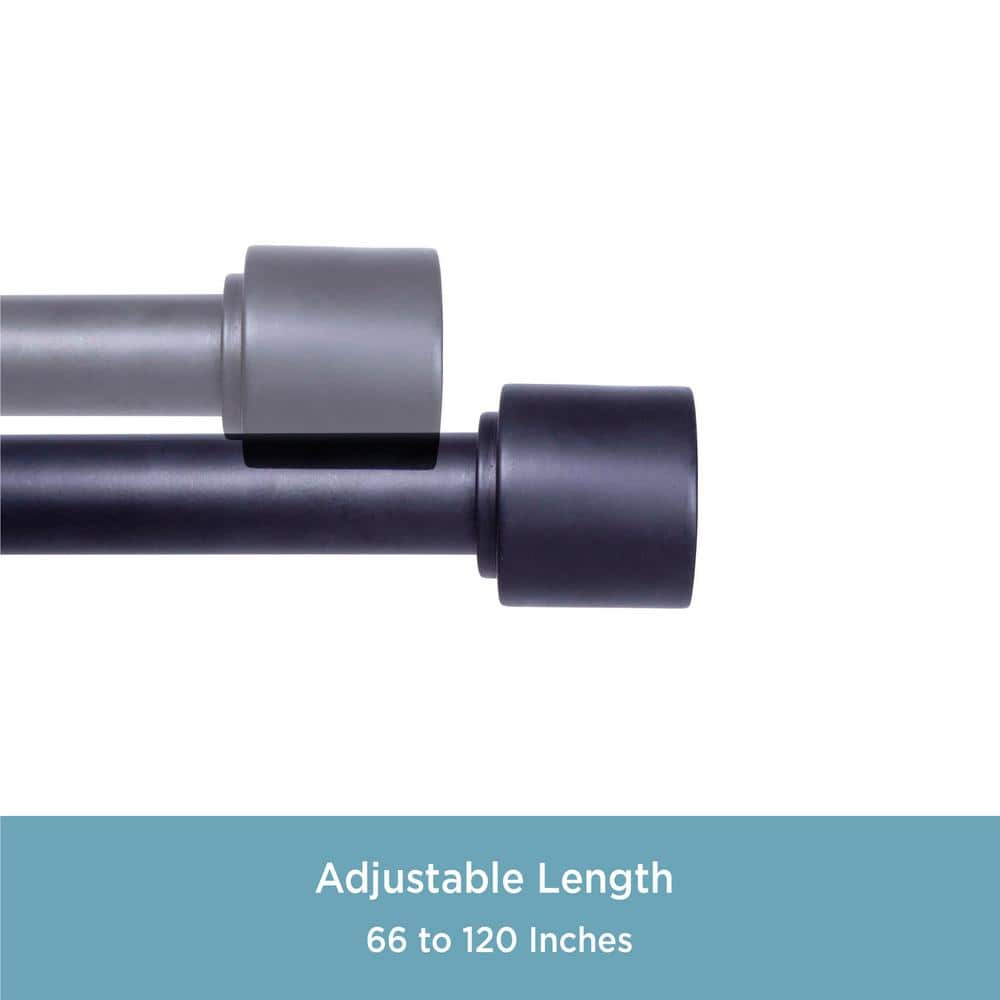 Ivy Bronx Fitts Steel Adjustable Single Curtain Rod
