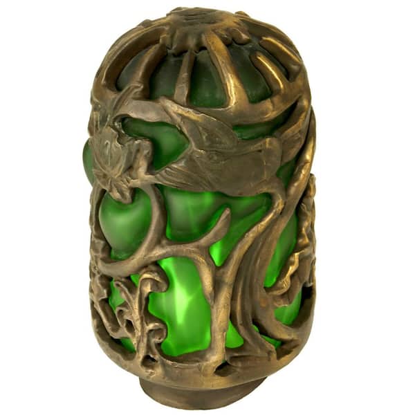 Castle 5 in Green Colorful Glass Novelty Universal Shade with no fitter