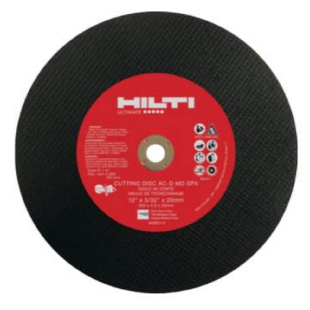 Hilti BiMetal 12 in. x 5/32 in. x 1 in. Abrasive Metal Deck Cutting Gas Saw Blade/Disc (10pack