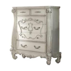 Versailles Bone White Chest with Wood Frame 55 in. x 22 in. x 47 in.