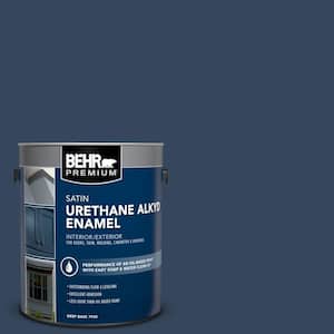 1 gal. #MQ5-54 Compass Blue Urethane Alkyd Satin Enamel Interior/Exterior Paint