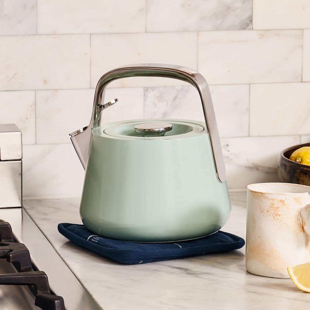 Mint Green Stainless Steel Whistling Tea Kettle