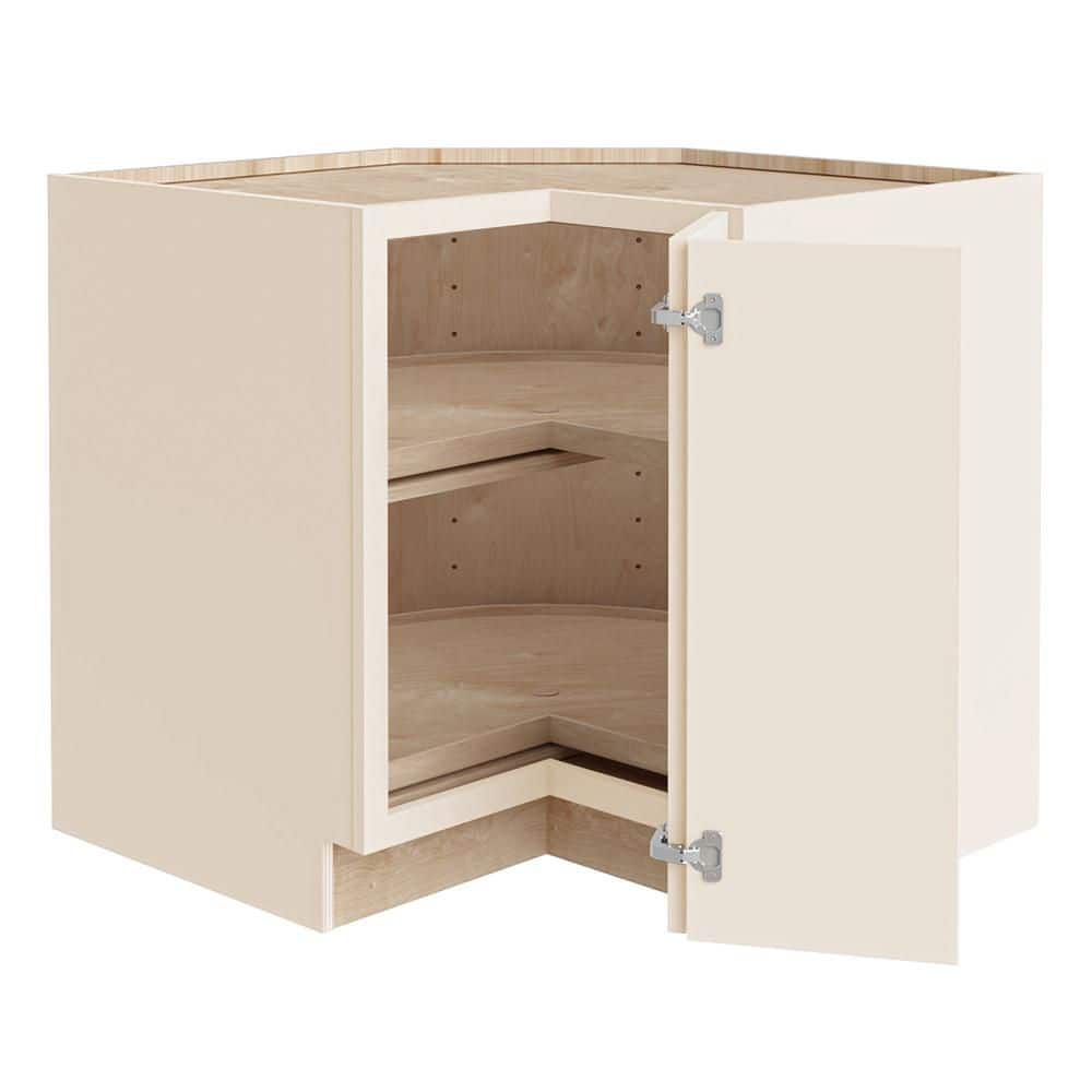 Newport 36 in. W x 24 in. D x 34.5 in. H Assembled Plywood Corner Lazy Susan Base Kitchen Cabinet in Blended Cream RH price history on PriceWatchPro