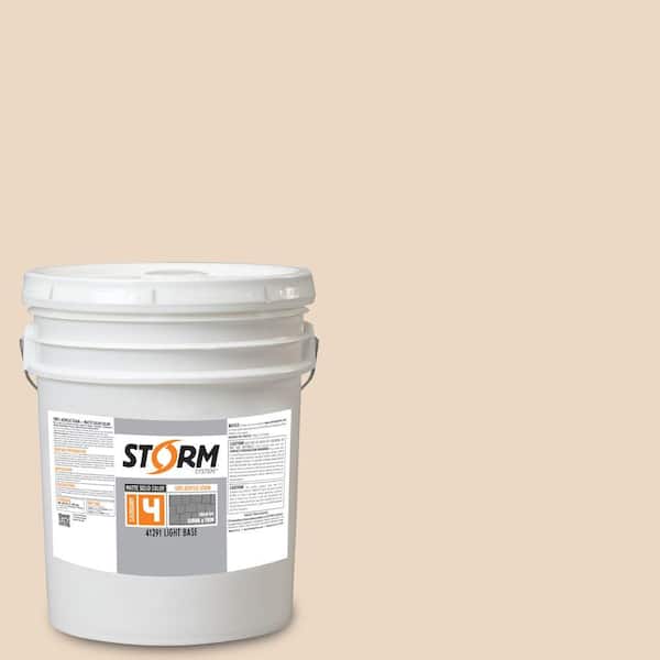 Storm System Category 4 5 gal. Sea Scallop Matte Exterior Wood Siding 100% Acrylic Latex Stain