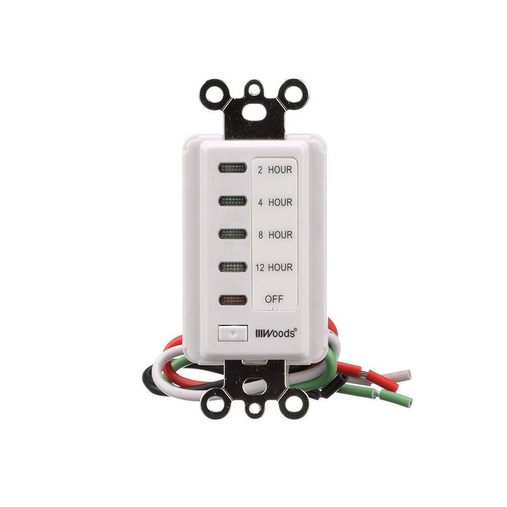 White 12-Hour In-Wall Digital Countdown Timer