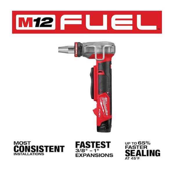 M12 FUEL ProPEX Expander Tool with 1/2 in. - 1 in. RAPID SEAL ProPEX Expander Heads M12 FUEL ProPEX Expander Tool with 1/2 in. - 1 in. RAPID SEAL ProPEX Expander Heads