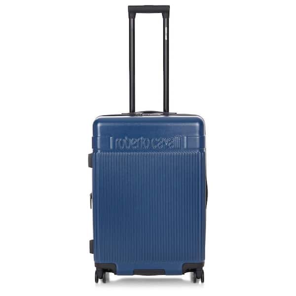 J&V TEXTILES Roberto Cavalli Luxury 3-Piece Navy Expandable Hard
